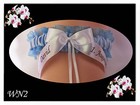 Exclusive Garter With Name And Date Wedding Bride What Blue Garters