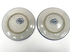 2 Blue Grass American Bulldog Club Plates Louisville Stoneware  Kentucky Pottery