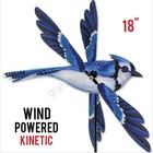 Blue Jay Whirligig Wind Spinner 18  Wing Diameter Garden Stake Yard Decor New