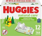 Huggies Natural Care Sensitive Baby Wipes  Hypoallergenic   768 Wipes Total 