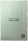 1910 Bay State Tap Die Co  Catalog Taps Dies Screw Plates Mansfield Ma Usa Rare