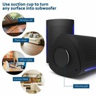 Ujoy Black Bluetooth Portable Vibration Speakers 36 W Super Enhanced Extra Bass