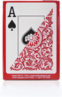 Elite 100  Plastic Playing Cards  Poker Size Jumbo Index Single Deck  red 