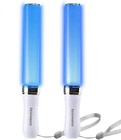 Multicolor Reusable Led Glow Sticks - 2 Pack  Manual automatic Modes  Battery Po