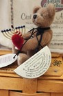 Ganz Cottage Collectibles Miniatures  bear Of Lights  Miniature Menorah Bear 2 5