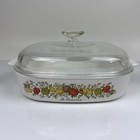 Rare Vintage Corning Ware Le Romarin La Marjolaine Spice Of Life Set Of 3 W lids