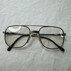 Luxottica Vintage Natural Silver Aviator Sunglasses Eye Glasses Frames 54-19 140