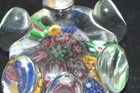 Vintage Chinese Chopstick Rest Glass Multicolor