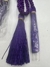 Tassel Tie Backs Window Curtain Drapery Rope Holdback Royal Purple 70    Vtg Nos