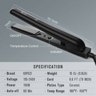 Professional Steam Hair Straightener Ceramic Tourmaline Ionic Flat Iron Glider