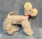 Steiff Snobby Poodle Dog Jointed Limb Collar Mohair 3  Vintage 1960s Missing Leg