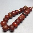 19mm 15mm Tibetan Amulet Bracelet Oily Old Agate Dzi Prayer Beads Bangle