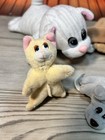 Vintage 1996 Galoob Pound Puppies Purries Mini Kitten Dog Plush Lot 8 Chow White