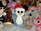 Lot Of 15 Plush Ty Beanie Boos Some With Purple Hang Tags
