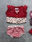 Build A Bear Clothes Lot Dress Top Phone Red Pink Hearts Skirt Teddy Clothes