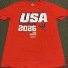 Fanatics Team Usa 2026 Winter Olympics Red Graphic T-shirt Size M
