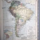South America  1910 s Vintage Map Folded Wall Art