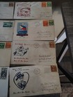 True Vintage 1940s  one 1968  Envelopes With Historical Themes  Lot Of 12
