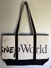 Disney World Logo Mania Parks After Dark Canvas Tote Nwot