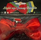 2  Light Up Fancy Bow Tie Necktie Party Lights Celebration Bowtie Gifts