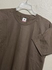 Nos Vtg Military Us Army Brown Cotton Undershirt T-shirt L 80s Single Stitch Ftl