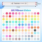 Alcohol Markers Set 121 Colors Dual Tips Art Markers Sketch Pens Set  Fine  C   