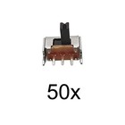 50x Spdt 3-pin Side Slide 90   Switch Mini Pcb Circuit Mount Solder Dc 50v  0 5a