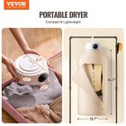 Vevor Portable Clothes Dryer Ptc Heating   Led Display Dryer Bag 5-h Timer 600w