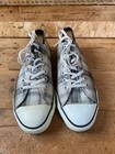 Vintage 90s Converse Checked  Gray Canvas Low-top Sneakers Us 8 5  Made In Usa