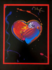Peter Max   Beautiful   Pop Art  Signed Vintage Print    New White Frame