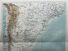 1894 South America  south Part  Original Antique Map