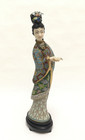 Fine Old Chinese Cloisonne Figurine Statue