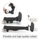 2 4 10pcs Flexible Hood Hasp Rubber Draw T Handle Latch Stainless Steel Hardware