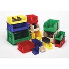 Quantum Storage Systems Qus230bl Hang   Stack Storage Bin  Polypropylene  Blue 