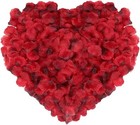2000 Pieces Dark-red Silk Rose Petals Artificial Flower Petals For Valentine    