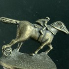Blanton   s Bourbon Whiskey Cork Bottle Stopper Race Horse   Jockey Letter T
