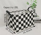 Rectangular Storage Basket Collapsible Organizer Bin Waterproof Toy Box For