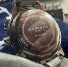 Akribos Xxiv Quartz 30m Blue Dial 24-hour Date Silver Ss Bracelet 48mm