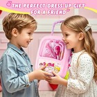 Doctor Kit For Kids Pink 30pcs Pretend Playset For Kids Doctor Kit With Suitcase