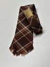 Vintage 1930s 1940s Swing Necktie Nos Choctaw Phoenix Tie Brown Plaid 3 25 X 46