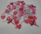 Vintage Valentine s Day Cake   Cupcake Picks Toppers Crafts Nos Mixed Lot Of 54