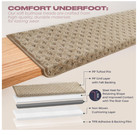 Bullnose 14-pack Non-slip Stair Treads With Reusable Adhesives - 9 5  X 30  Wood