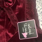 Mixed Threads Burgundy Lace Teddy Bodysuit Stretch Solid Opaque Women M