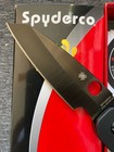 Spyderco Smock Black Aluminum  Black Ticn Cpm-cruwear-c240bkalbkcwp-exclusive