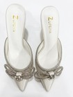 Zufeiya   Romantiq 1   Elegant   Satin    Pointed-toe Heels   With Rhinestone Bo