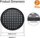 Uxcell 2pcs Pizza Pan With Holes  11  Non-stick Tray For Oven 11  