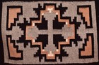 Antique Navajo Rug Native American Indian Klagetoh Weaving Vintage 31x26 Textile
