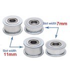 Gt2 Idler Timing Pulley Bearing 16t-60t 3-15mm Bore For 6 11mm Width Timing Belt