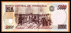 Venezuela Unc Note 5000 Bolivares Bs May 1994 First Date P-75a