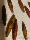 1930 s Antique African Paper Beads  Elongated  A 100 Lot  2244